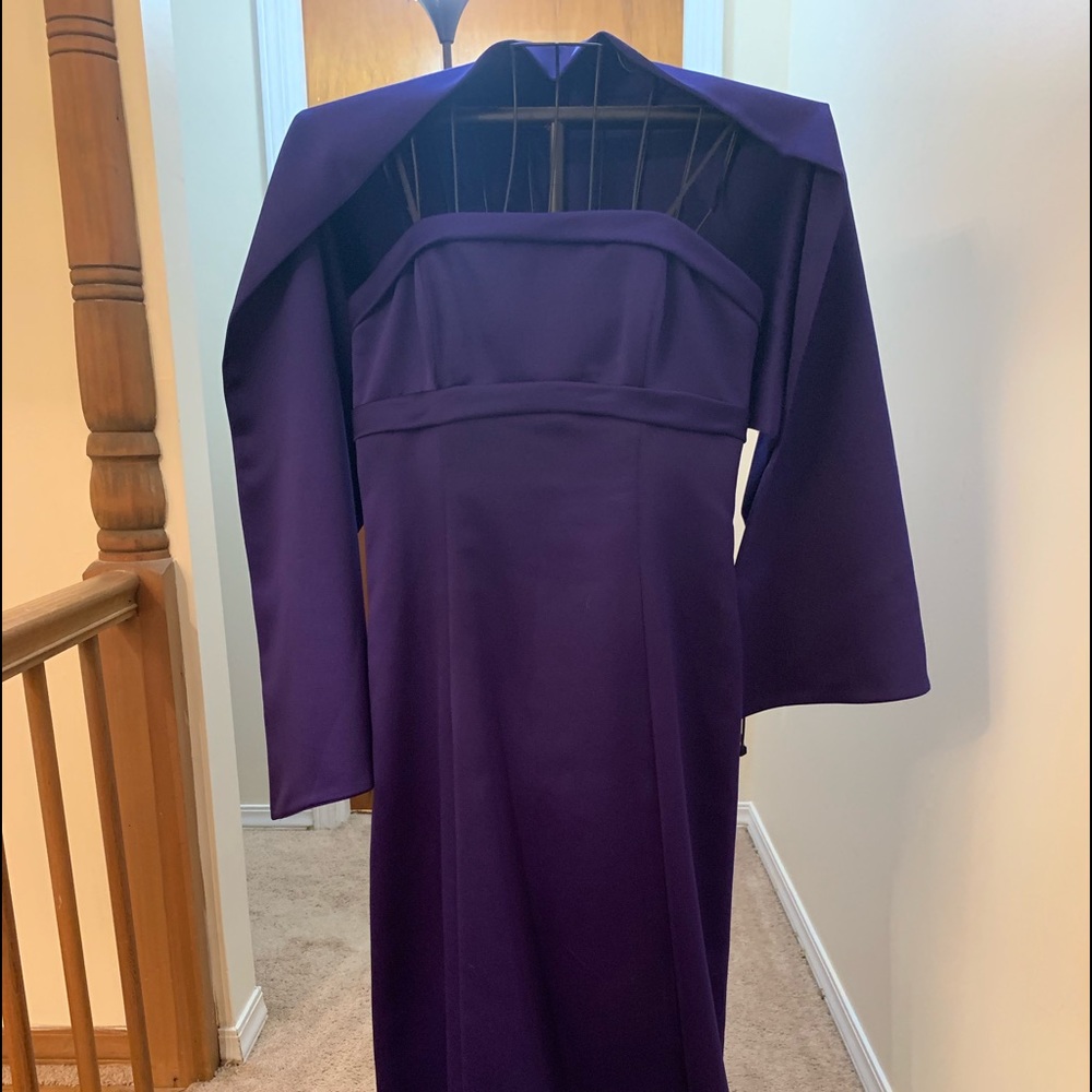 Alex’s evening gown with shawl purple size 10